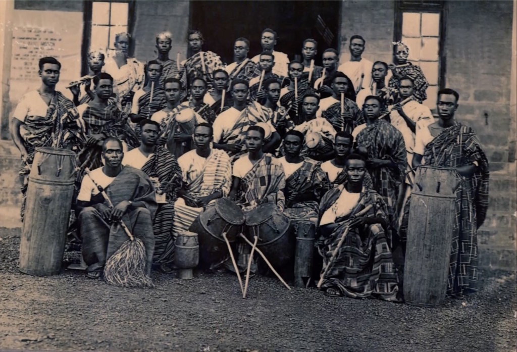 amu with akropong drum ensemble